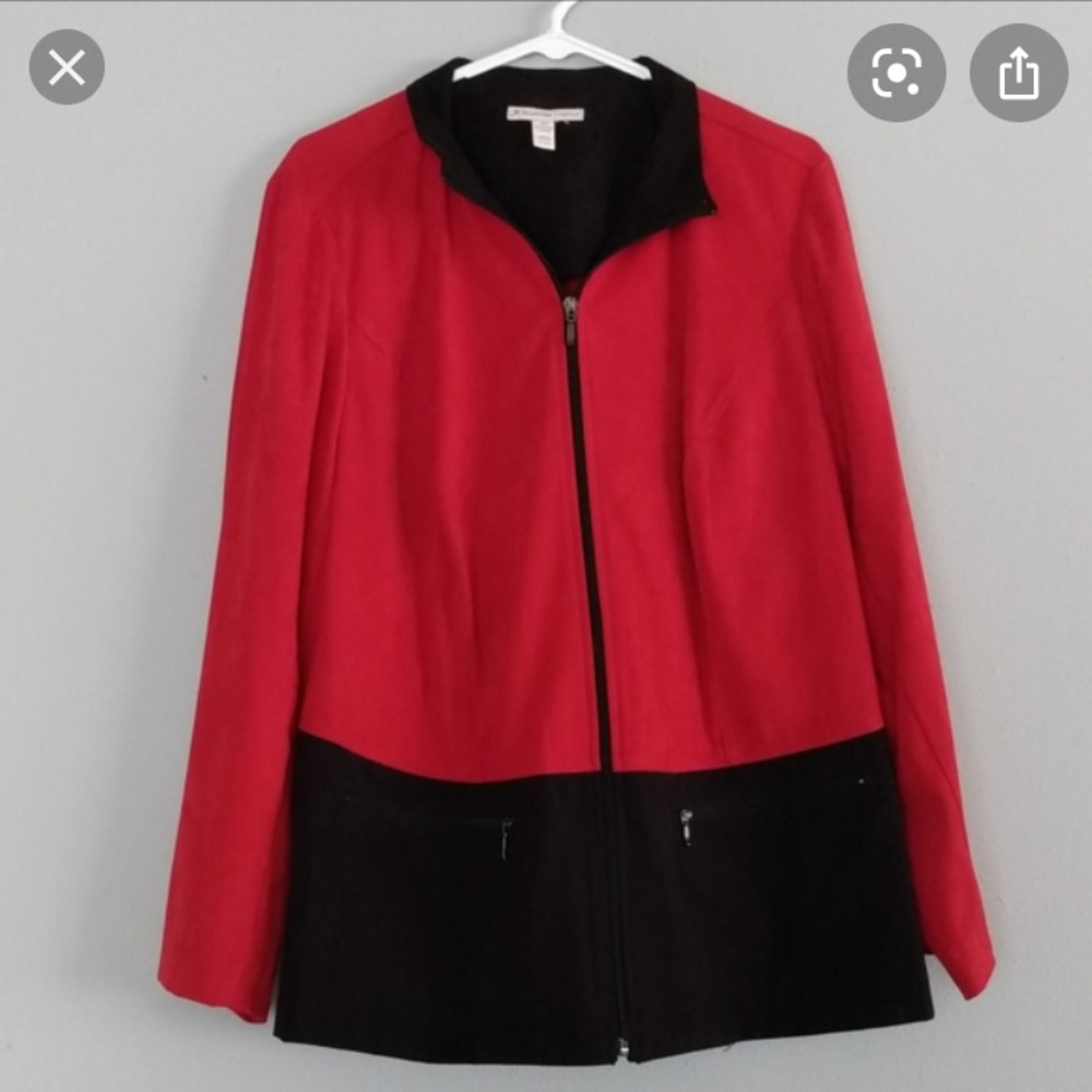 PLUS Jacket 16W JM collection  Red and black